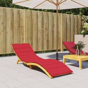 Vidaxl ligbedkussen 200x60x3 cm oxford stof rood