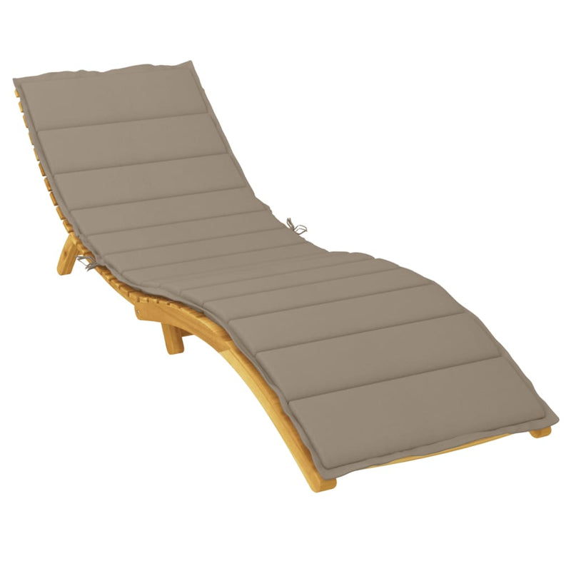 Load image into Gallery viewer, Vidaxl ligbedkussen 200x60x3 cm oxford stof taupe
