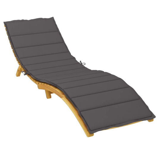 Vidaxl ligbedkussen 200x70x3 cm oxford stof antracietkleurig