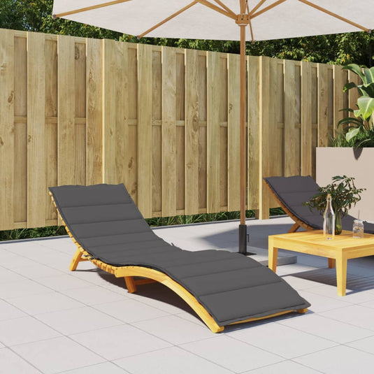 Vidaxl ligbedkussen 200x70x3 cm oxford stof antracietkleurig