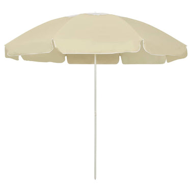 Vidaxl strandparasol 240 cm zandgeel