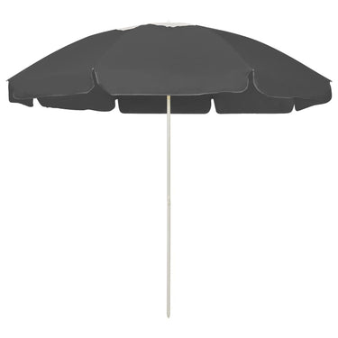 Vidaxl strandparasol 240 cm antracietkleurig