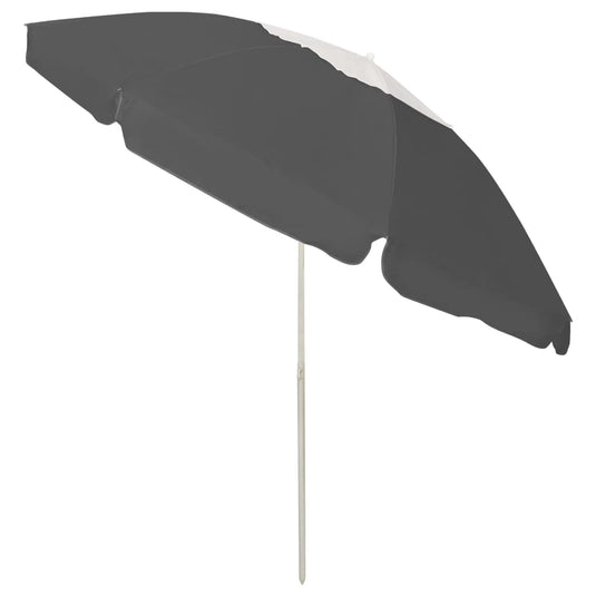 Vidaxl strandparasol 240 cm antracietkleurig