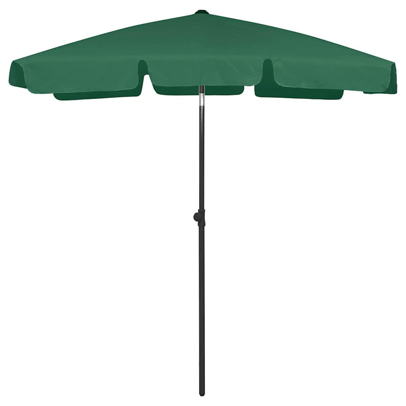 ギャラリービューアに画像をロードする, Vidaxl strandparasol 180x120 cm groen
