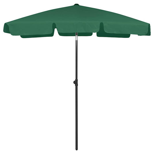 Vidaxl strandparasol 180x120 cm groen