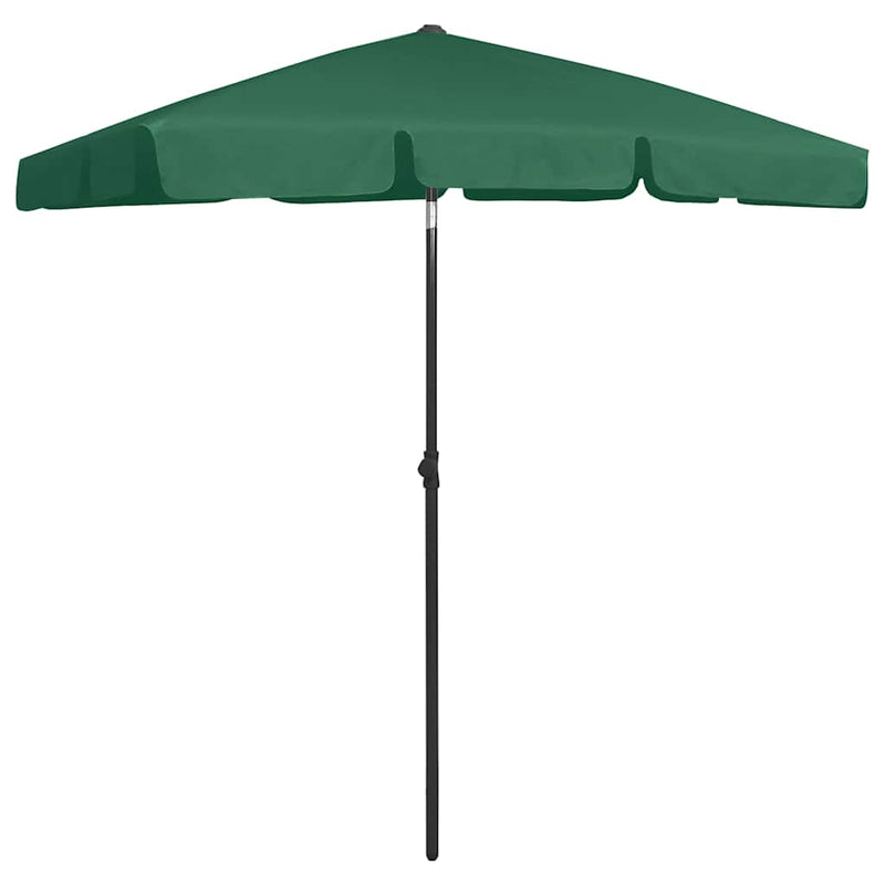 ギャラリービューアに画像をロードする, Vidaxl strandparasol 180x120 cm groen

