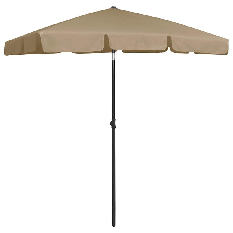 ギャラリービューアに画像をロードする, Vidaxl strandparasol 180x120 cm taupe
