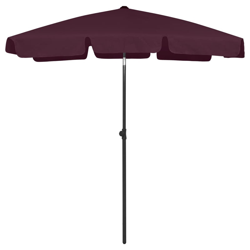 Load image into Gallery viewer, Vidaxl strandparasol 180x120 cm bordeauxrood
