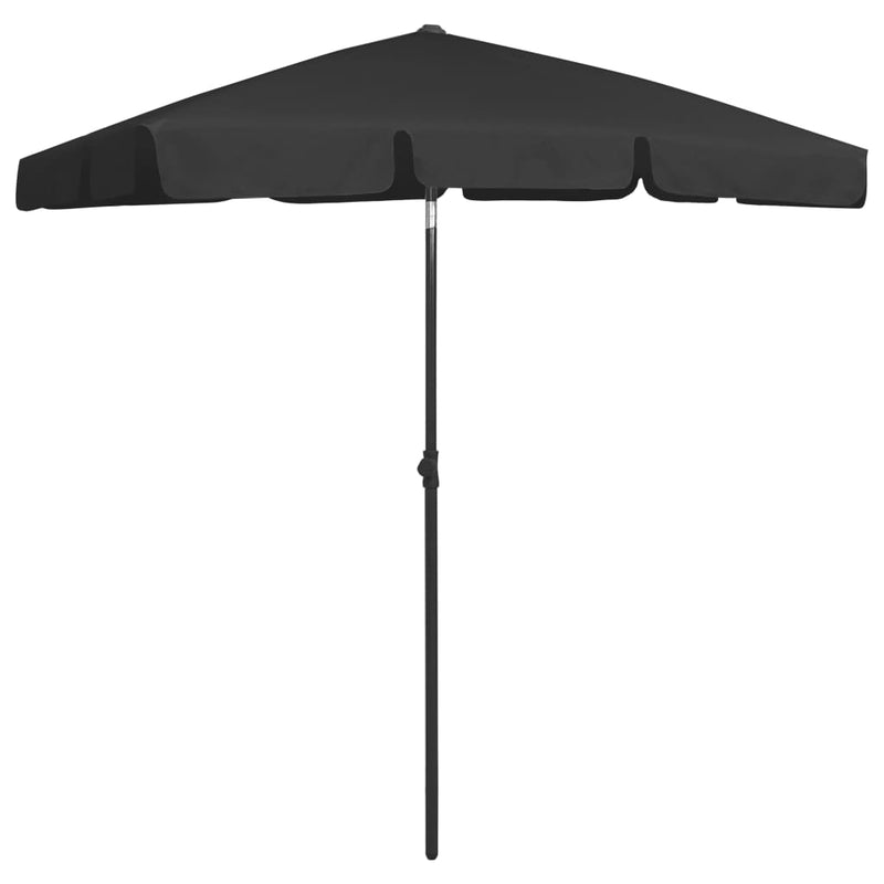Load image into Gallery viewer, VidaXL Strandparasol 180x120 cm zwart
