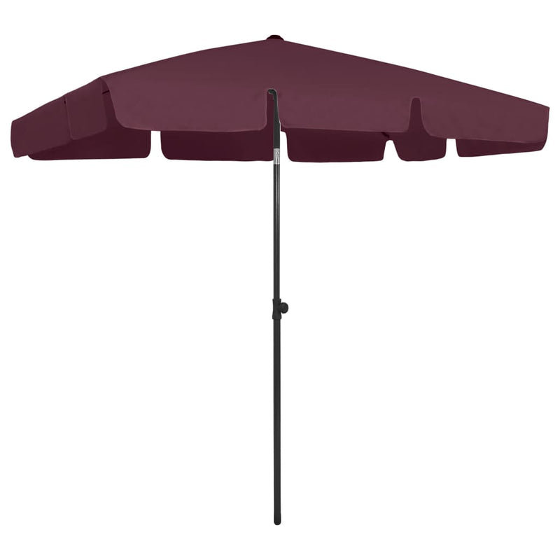 Load image into Gallery viewer, Vidaxl strandparasol 200x125 cm bordeauxrood
