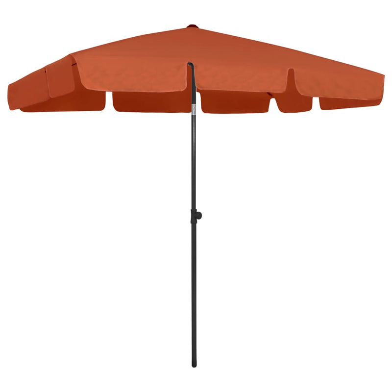 Load image into Gallery viewer, Vidaxl strandparasol 200x125 cm terracottakleurig
