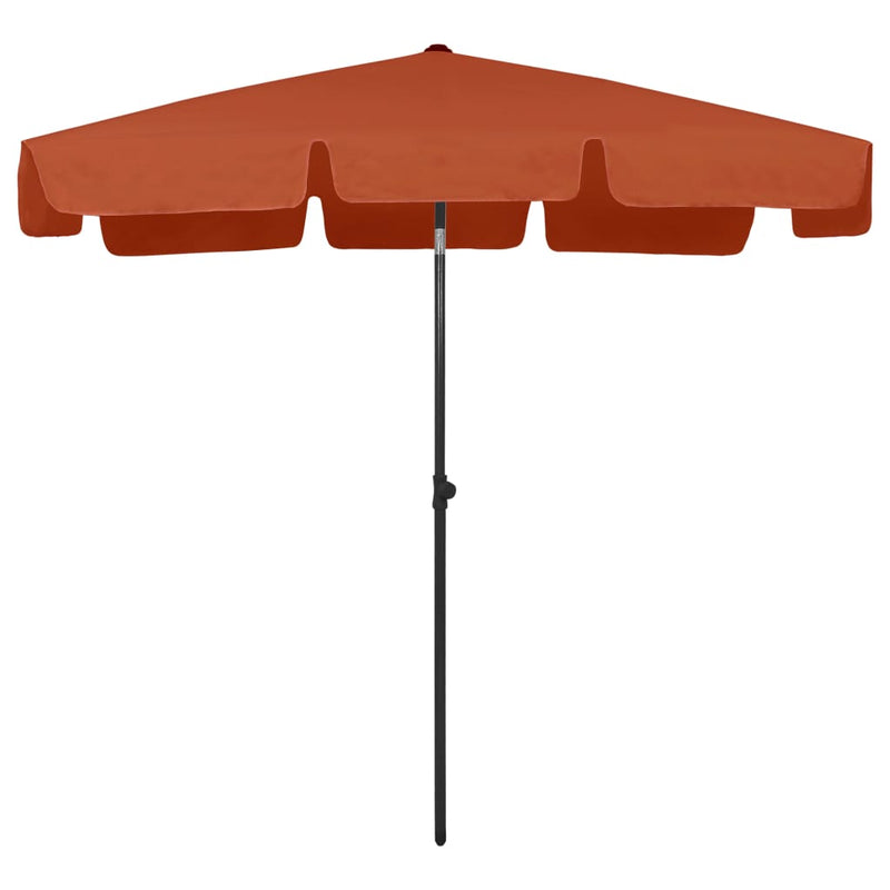 Load image into Gallery viewer, Vidaxl strandparasol 200x125 cm terracottakleurig
