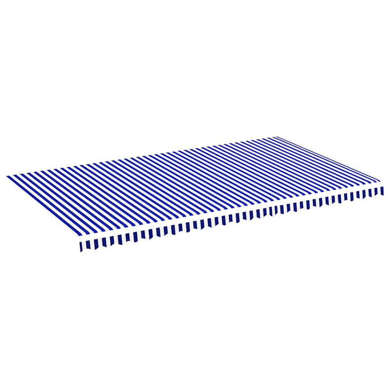 Load image into Gallery viewer, Vidaxl vervangingsdoek voor luifel 6x3,5 m blauw en wit
