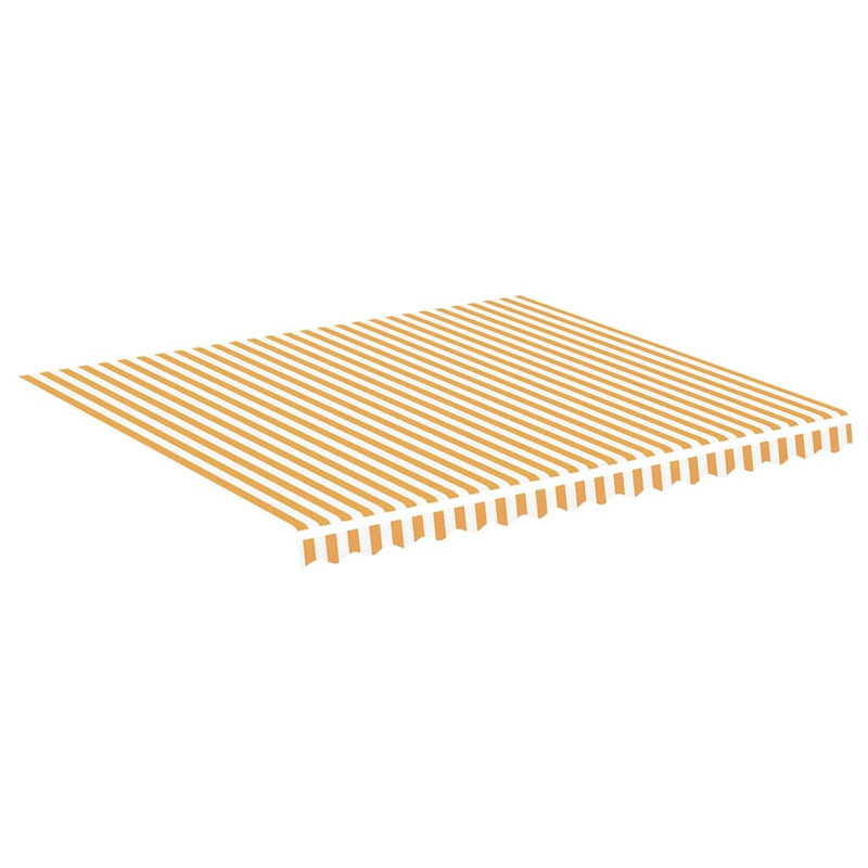 Load image into Gallery viewer, Vidaxl vervangingsdoek voor luifel 4x3,5 m geel en wit
