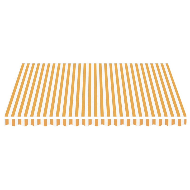 Load image into Gallery viewer, Vidaxl vervangingsdoek voor luifel 4x3,5 m geel en wit
