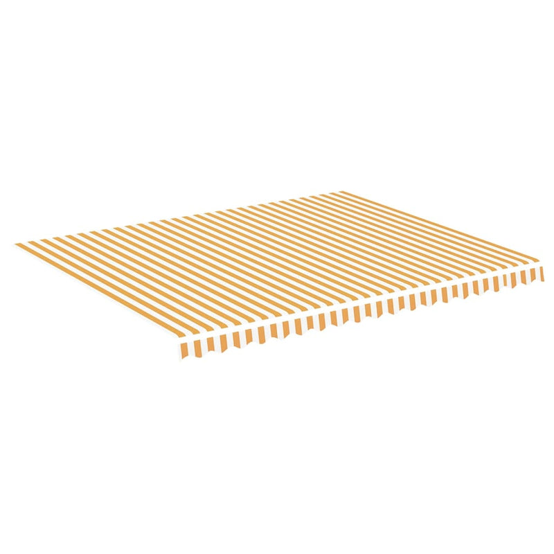 Load image into Gallery viewer, Vidaxl vervangingsdoek voor luifel 4,5x3,5 m geel en wit

