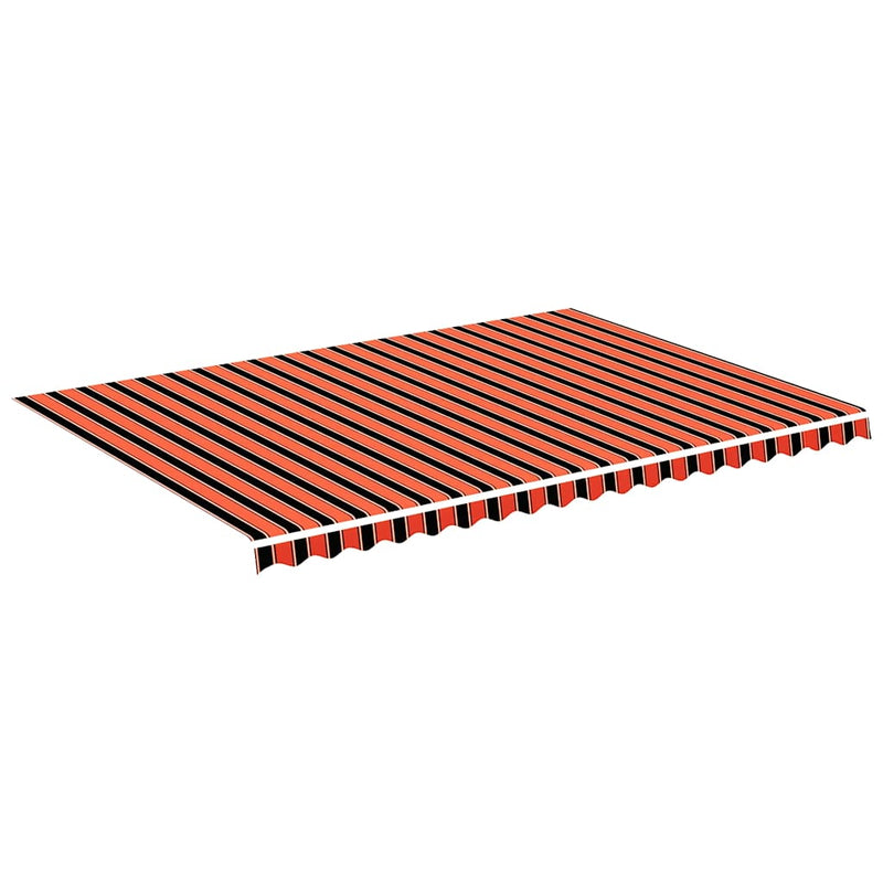 Load image into Gallery viewer, Vidaxl vervangingsdoek voor luifel 5x3,5 m oranje en bruin
