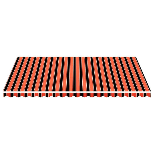 Vidaxl vervangingsdoek voor luifel 5x3,5 m oranje en bruin