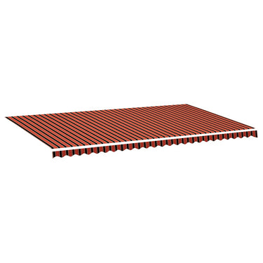 Vidaxl vervangingsdoek voor luifel 6x3,5 m oranje en bruin