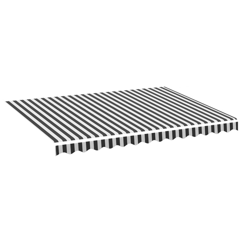 Load image into Gallery viewer, Vidaxl vervangingsdoek voor luifel 3,5x2,5 m antracietkleurig en wit
