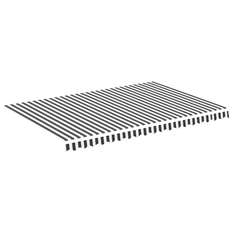 Load image into Gallery viewer, Vidaxl vervangingsdoek voor luifel 4,5x3 m antracietkleurig en wit
