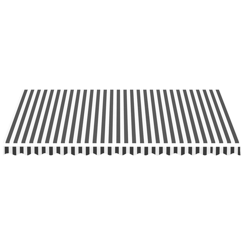 Load image into Gallery viewer, Vidaxl vervangingsdoek voor luifel 4,5x3 m antracietkleurig en wit

