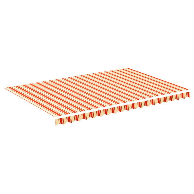 Load image into Gallery viewer, Vidaxl vervangingsdoek voor luifel 4,5x3 m geel en oranje
