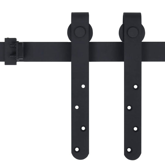 Vidaxl ophangset voor minischuifdeur 200 cm koolstofstaal