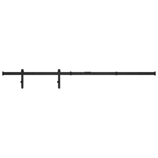 Vidaxl ophangset voor minischuifdeur 122 cm koolstofstaal