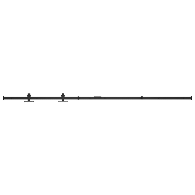 Load image into Gallery viewer, Vidaxl ophangset voor minischuifdeur 183 cm koolstofstaal
