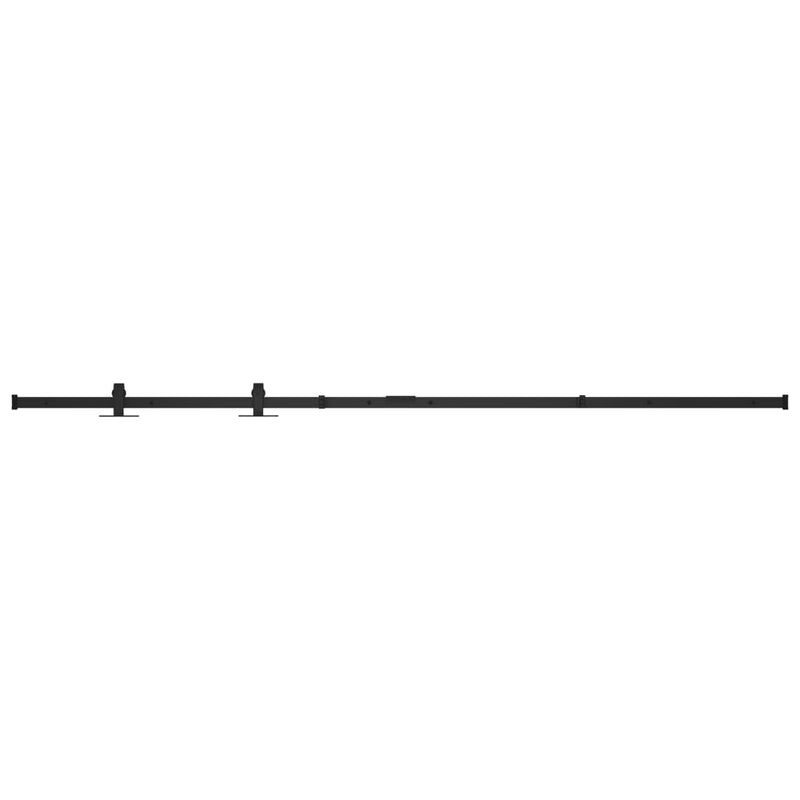 Load image into Gallery viewer, Vidaxl ophangset voor minischuifdeur 200 cm koolstofstaal

