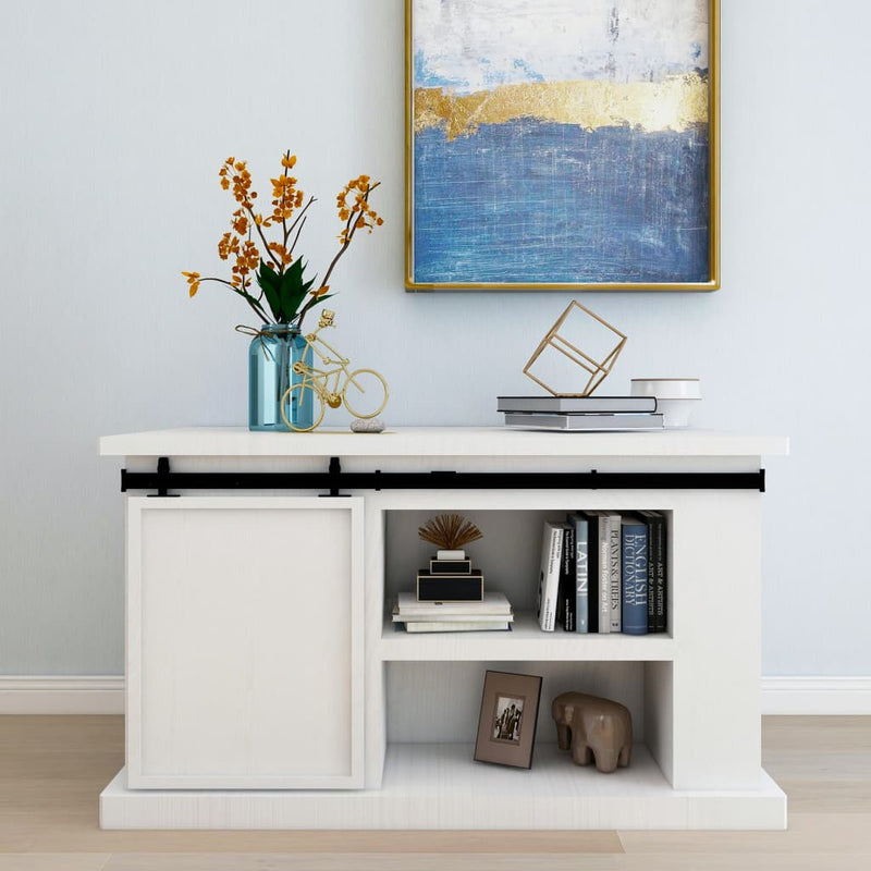 Load image into Gallery viewer, Vidaxl ophangset voor minischuifdeur 152 cm koolstofstaal
