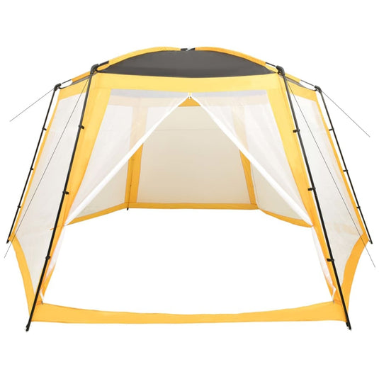 VidaXL Zwembadtent 590x520x250 cm stof geel