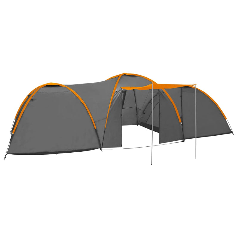 Load image into Gallery viewer, Vidaxl iglotent 8-persoons 650x240x190 cm grijs en oranje
