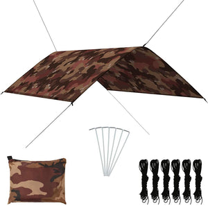 Vidaxl afdekzeil 3x2 m camouflage
