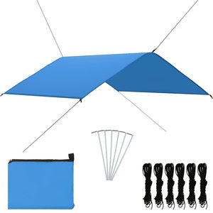 Vidaxl afdekzeil 4x4 m blauw