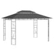 Vidaxl prieel 160 g m² 4x3x2,7 m antracietkleurig