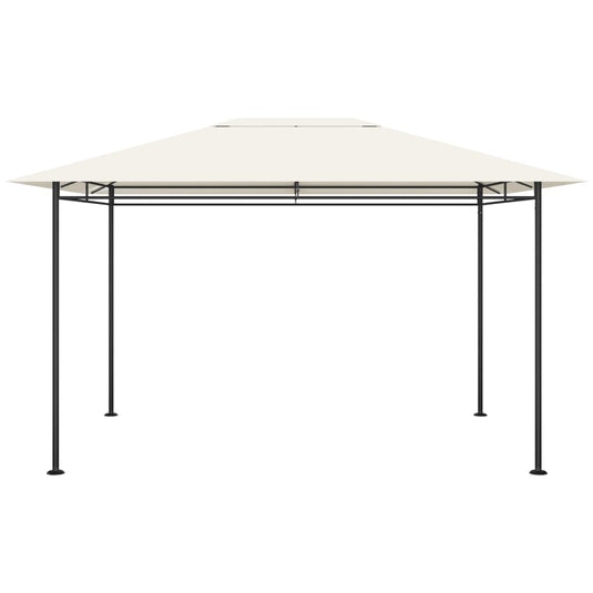 Vidaxl prieel 180 g m² 384x281x270 cm crèmekleurig