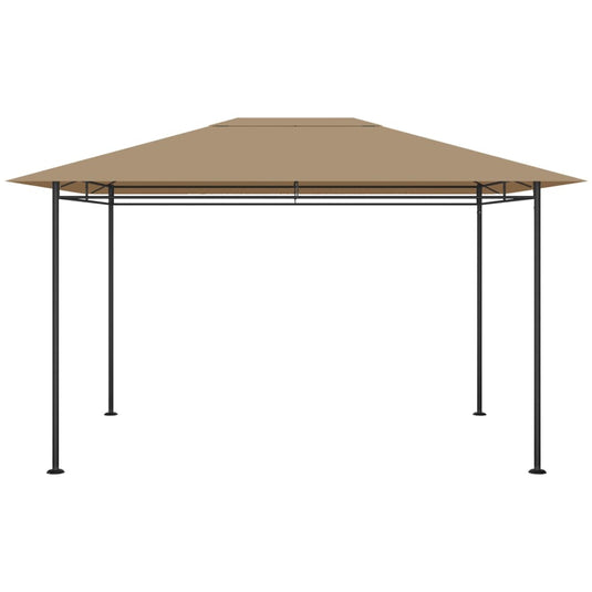Vidaxl prieel 180 g m² 384x281x270 cm taupe