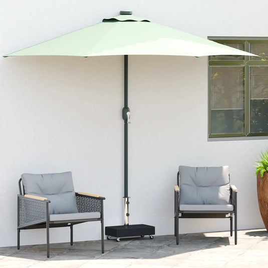 Vidaxl parasolvoet 45x25x8 cm graniet zwart