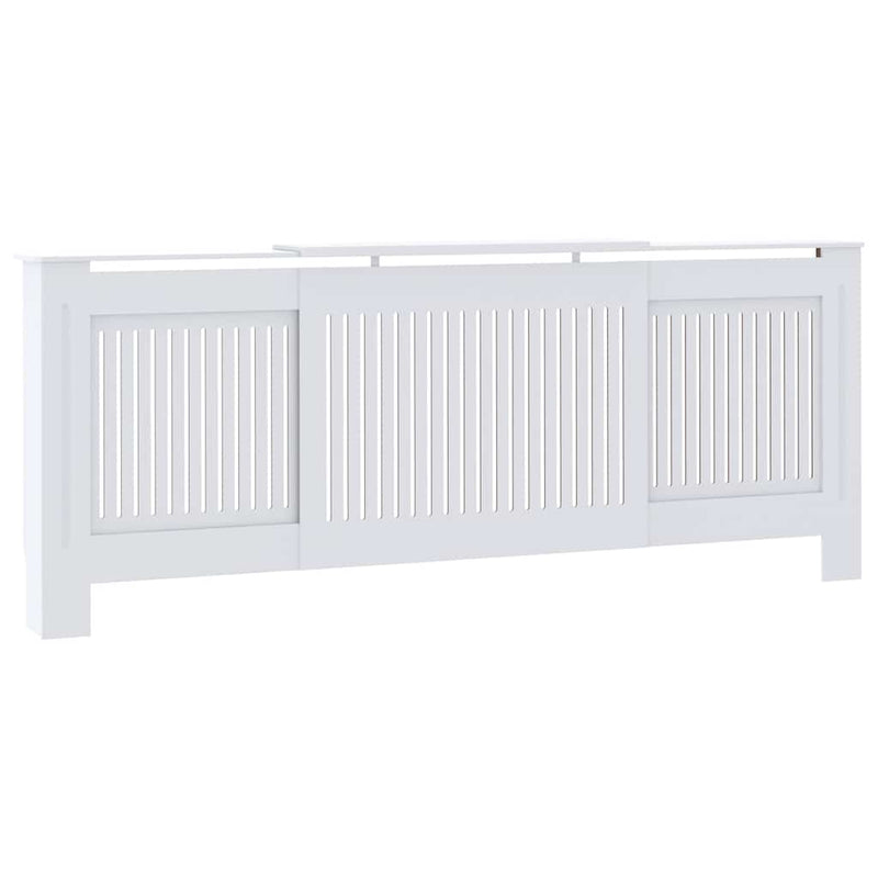 Load image into Gallery viewer, Vidaxl radiatorombouw 205 cm mdf wit
