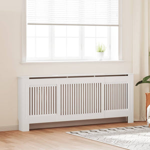 Vidaxl radiatorombouw 205 cm mdf wit