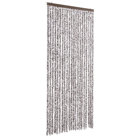 Vidaxl vliegengordijn 90x200 cm chenille bruin en beige