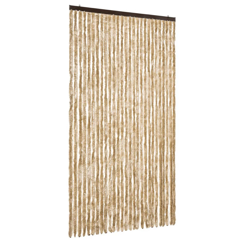 Load image into Gallery viewer, Vidaxl vliegengordijn 118x220 cm chenille beige
