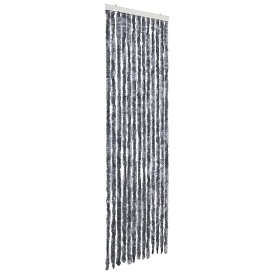 Vidaxl vliegengordijn 56x200 cm chenille zilverkleurig