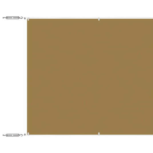 Vidaxl luifel verticaal 60x1000 cm oxford stof beige