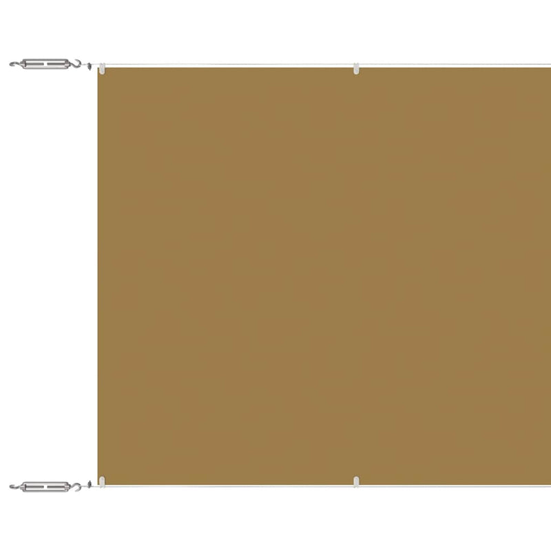 Load image into Gallery viewer, Vidaxl luifel verticaal 100x1200 cm oxford stof beige
