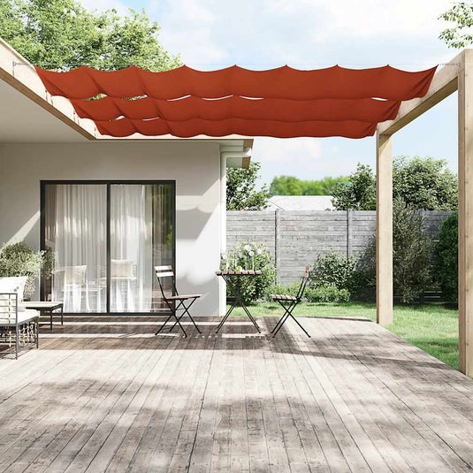 Vidaxl luifel verticaal 60x800 cm oxford stof terracottakleurig