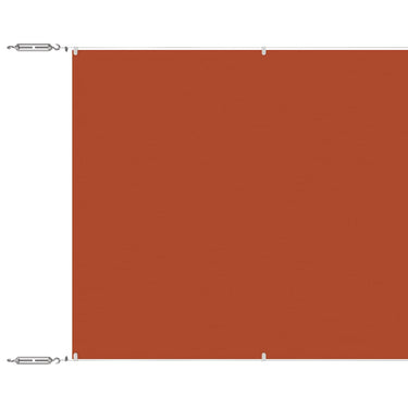 Vidaxl luifel verticaal 60x1000 cm oxford stof terracottakleurig