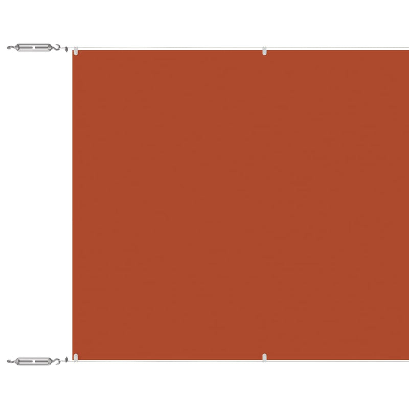 Load image into Gallery viewer, Vidaxl luifel verticaal 100x1000 cm oxford stof terracottakleurig
